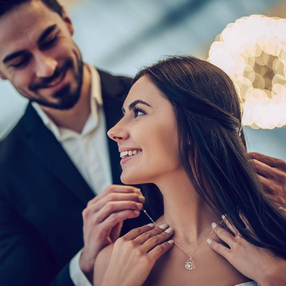 Rafaela Donata Kette mit Anhänger Sterling Silber roségold Zirkonia weiß Clearance-Verkauf
