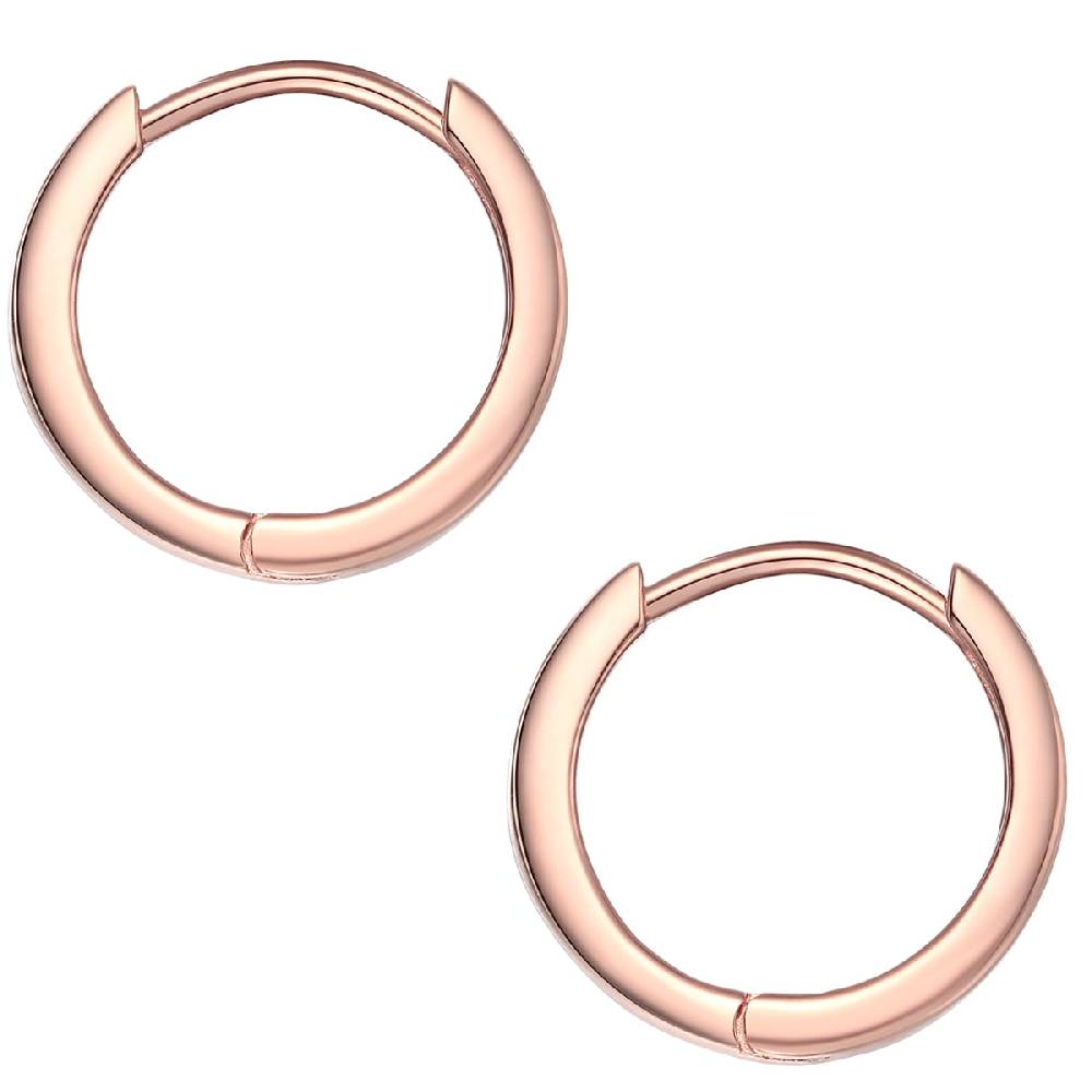 Rafaela Donata Klappcreolen Sterling Silber roségold Tägliche Deals