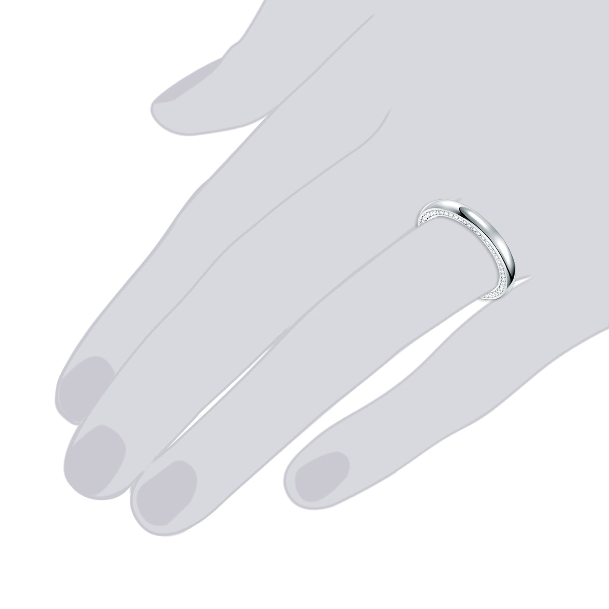 Rafaela Donata Ring Sterling Silber Zirkonia weiß 50% Rabatt für begrenzte Zeit