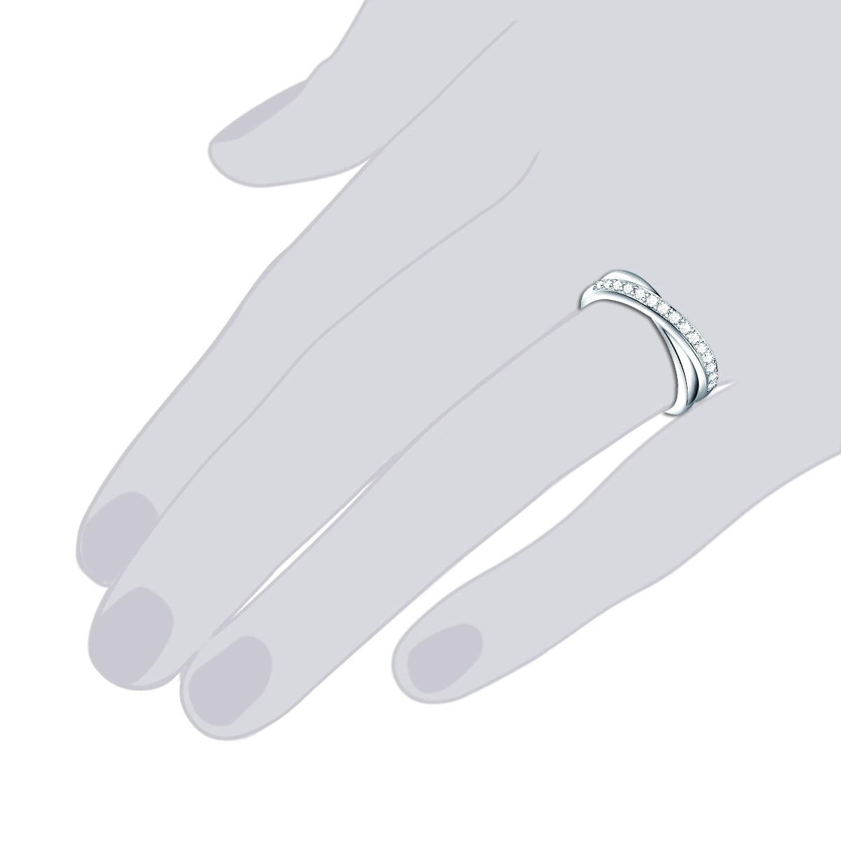 Rafaela Donata Ring Sterling Silber Zirkonia weiß 2025