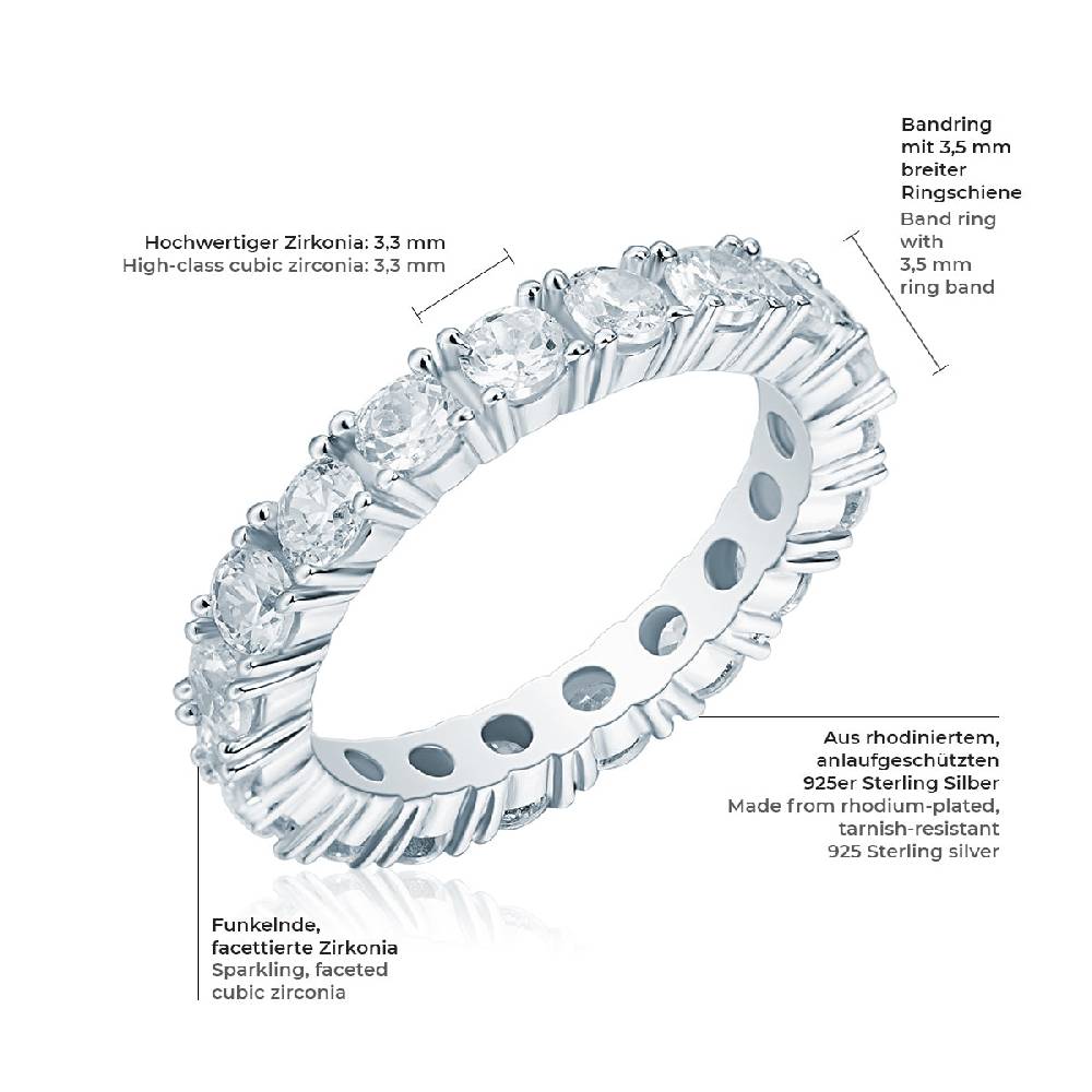 Rafaela Donata Ring Sterling Silber Zirkonia weiß Günstiger Verkauf