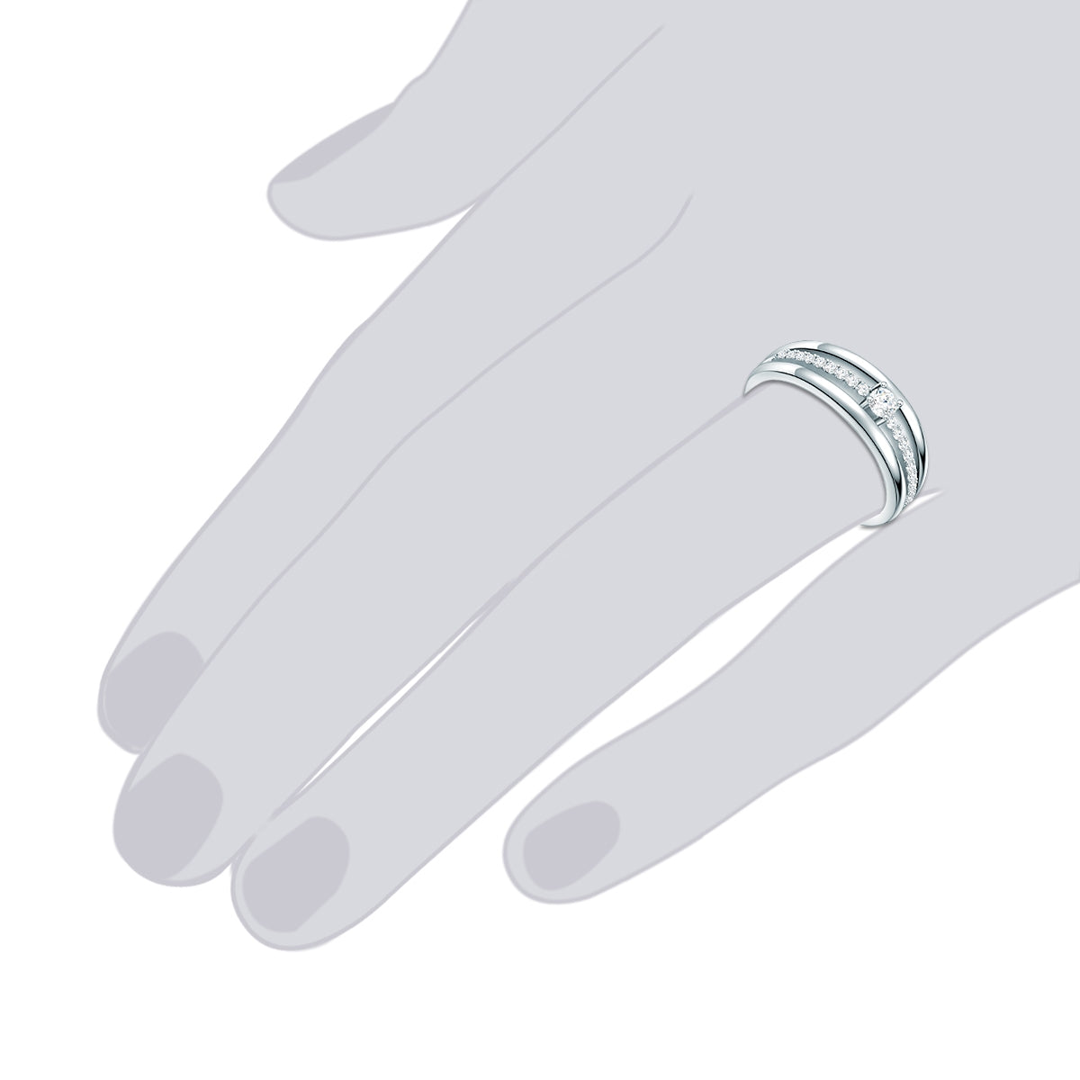 Rafaela Donata Ring Sterling Silber Zirkonia weiß Sonderangebot
