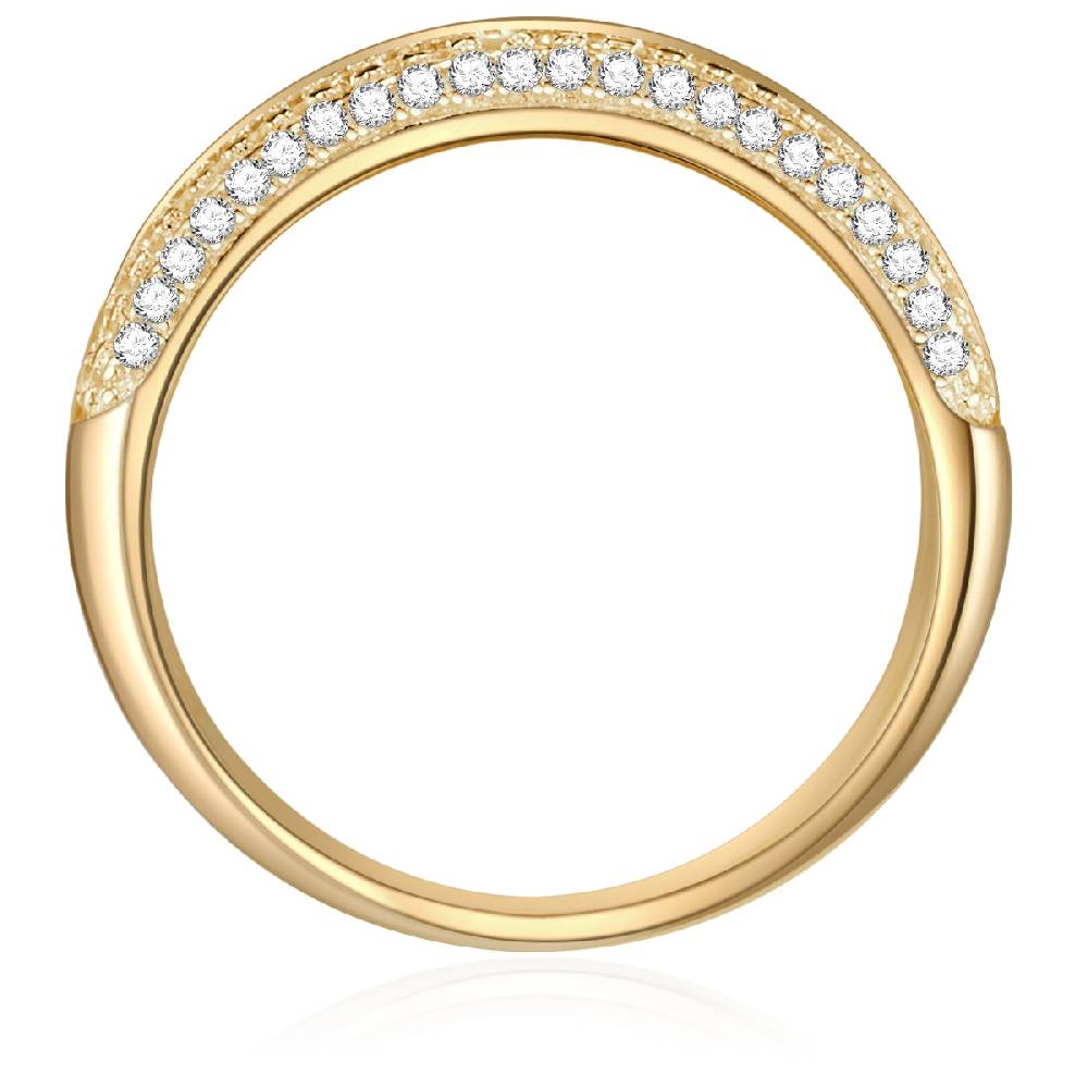 Rafaela Donata Ring Sterling Silber gelbgold Zirkonia weiß Black Friday