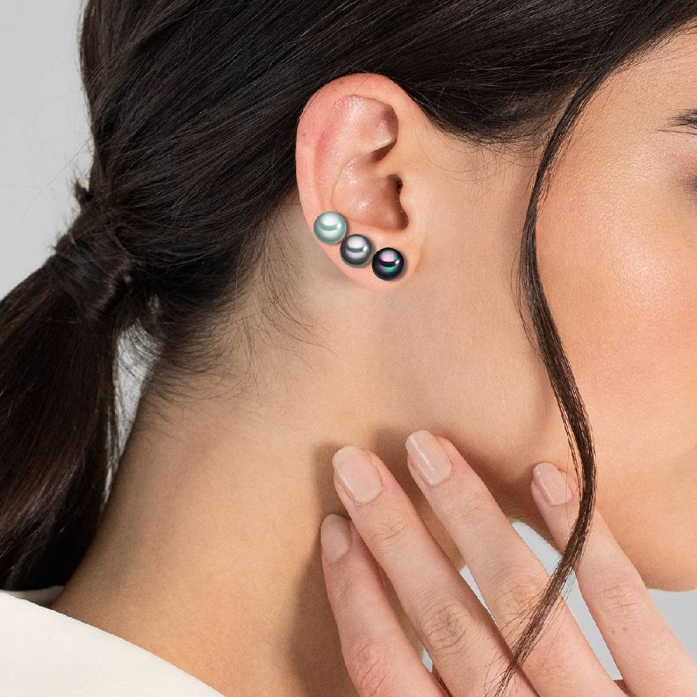 Rafaela Donata 3er Set Ohrstecker Sterling Silber Muschelkernperle multicolor Jubiläumsangebot