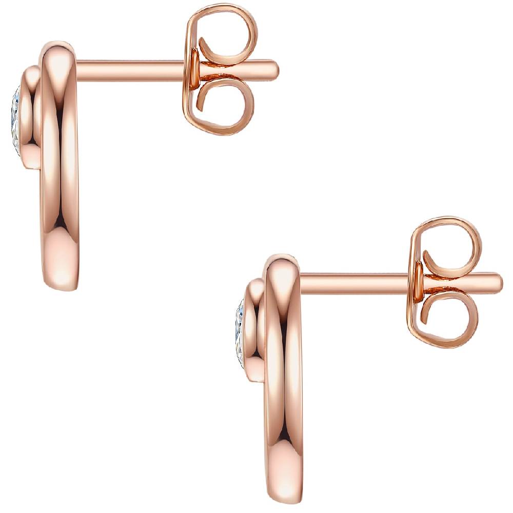 Rafaela Donata Ohrstecker Sterling Silber roségold Zirkonia weiß Bestseller