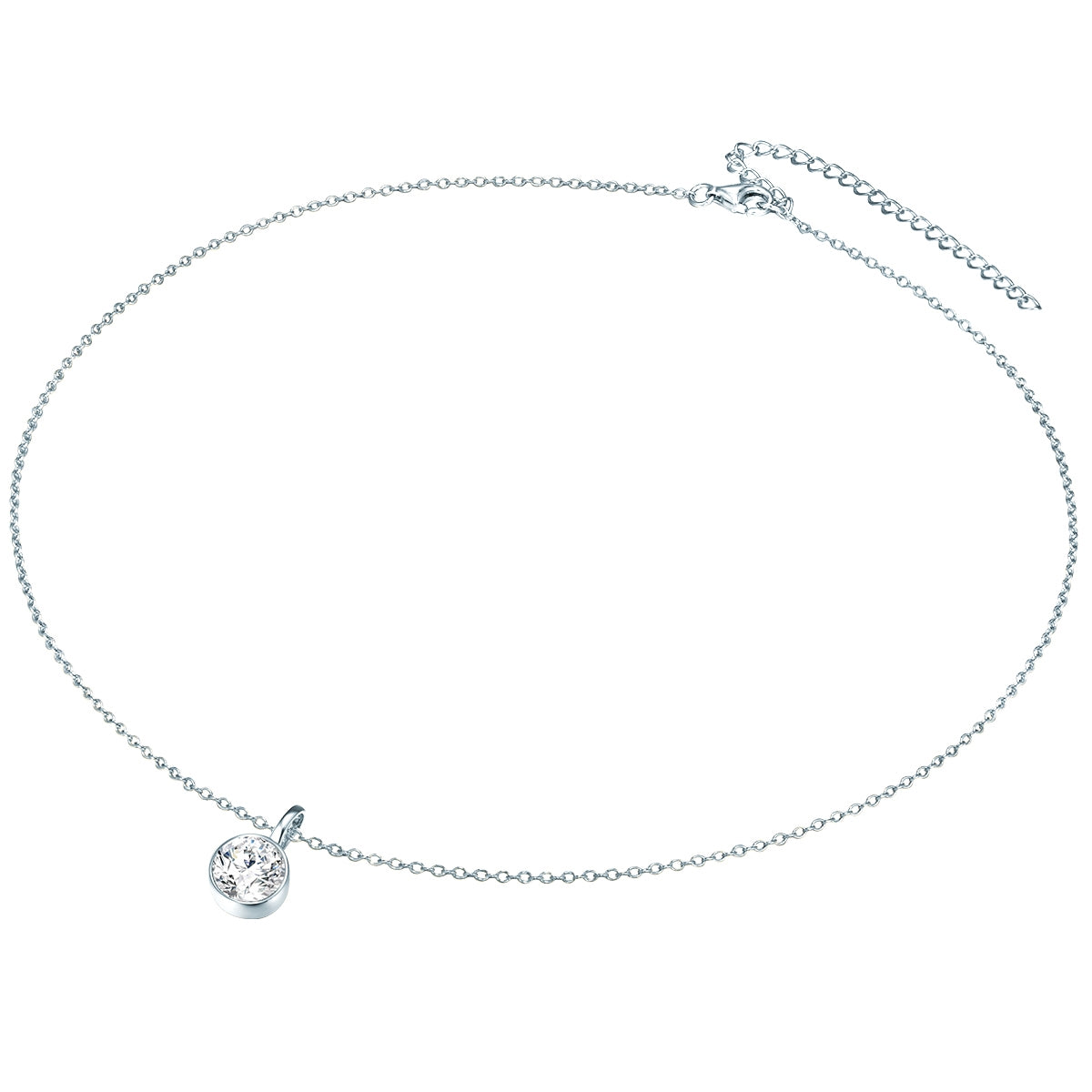 Rafaela Donata Set (Kette+Ohrstecker) Sterling Silber verziert mit Kristallen von Swarovski® weiß VIP-Rabatte