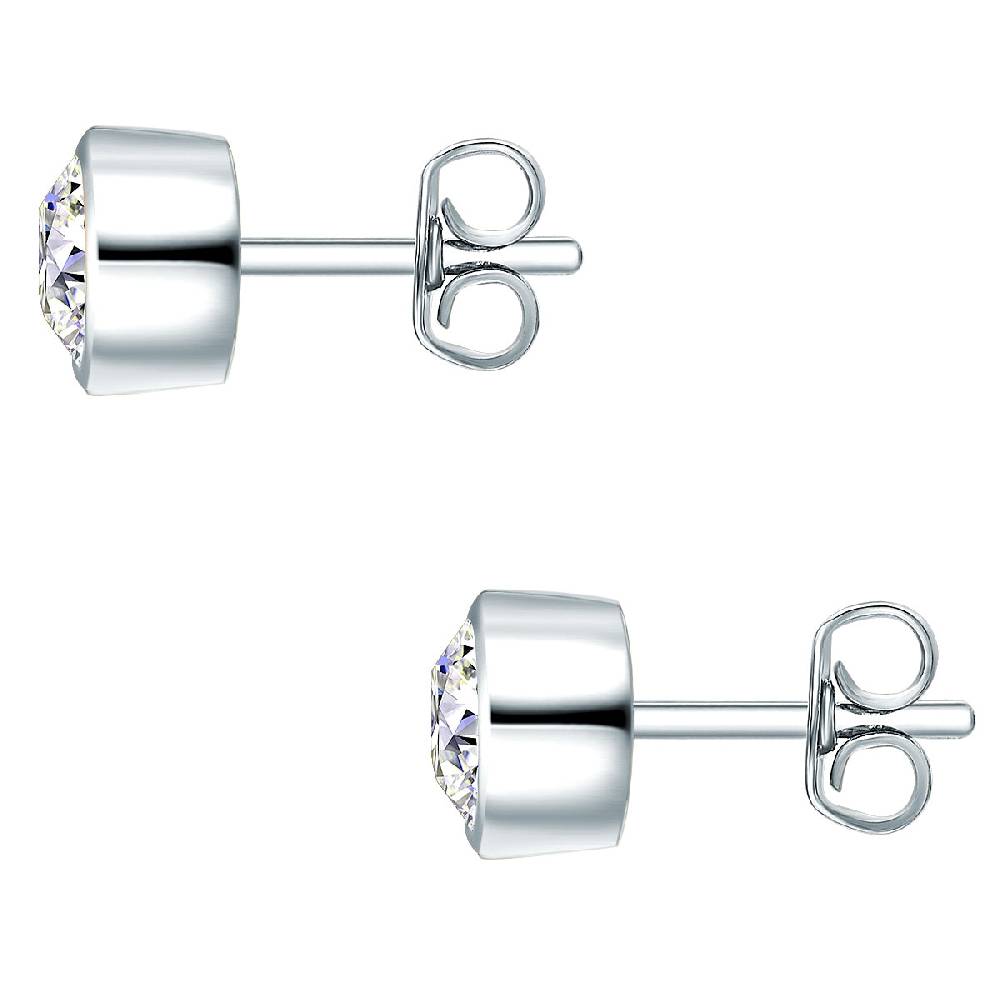 Rafaela Donata Set (Kette+Ohrstecker) Sterling Silber verziert mit Kristallen von Swarovski® weiß VIP-Rabatte