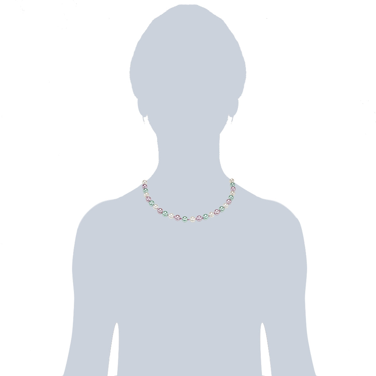 Rafaela Donata Kette Sterling Silber Muschelkernperle multicolor Kostenlose Rückgabe
