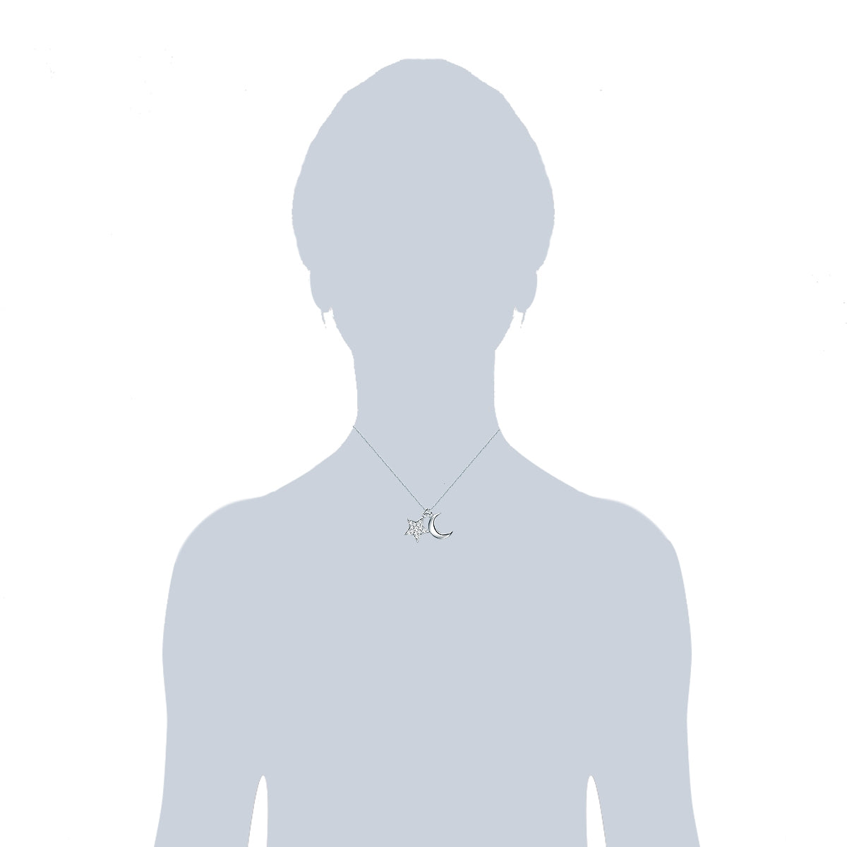 Rafaela Donata Kette mit Anhänger Sterling Silber verziert mit Kristallen von Swarovski® weiß Vierteljährliche Förderung