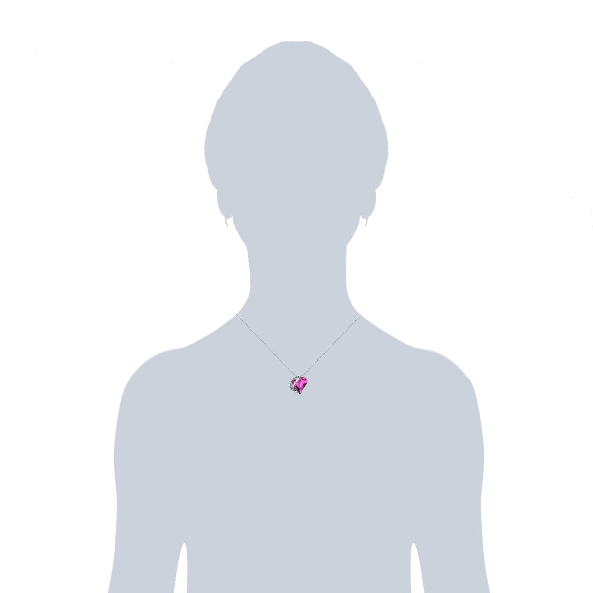 Rafaela Donata Kette mit Anhänger Sterling Silber verziert mit Kristallen von Swarovski® amethyst weiß Riesige Rabatte
