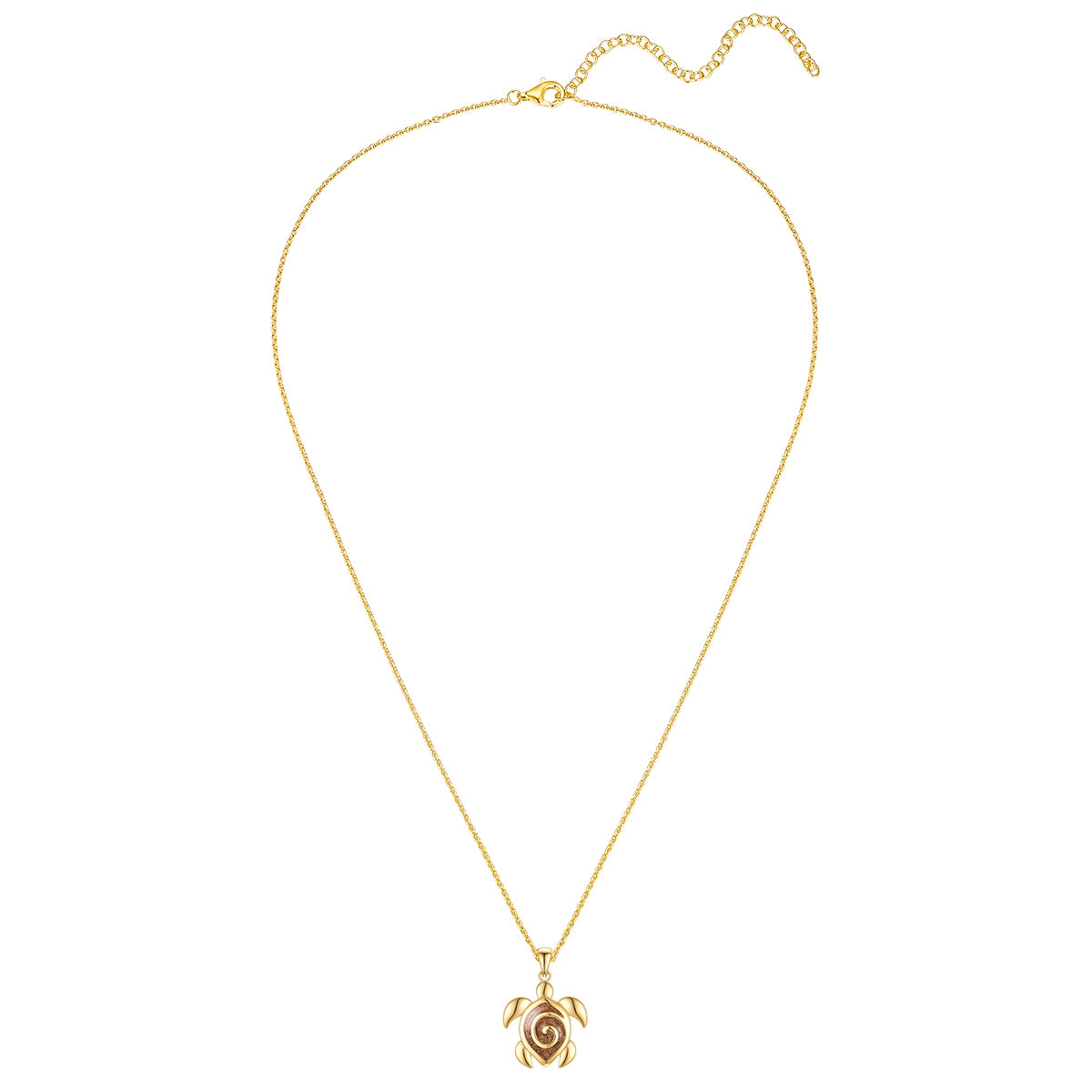 Rafaela Donata Kette mit Anhänger Sterling Silber gelbgold Emaille braun Black Friday Preise