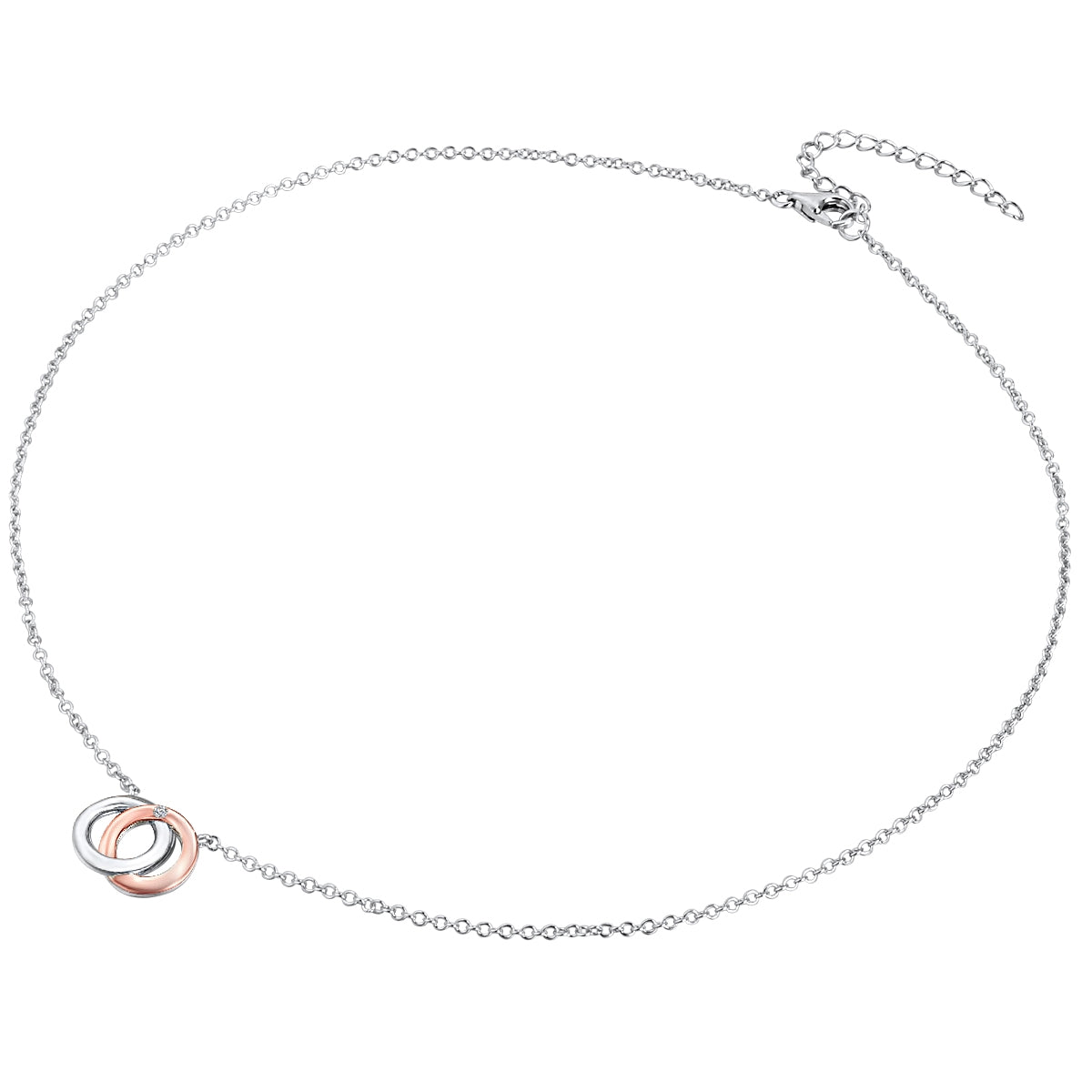 Rafaela Donata Kette mit Anhänger Sterling Silber bi-Color Diamant weiß 2025