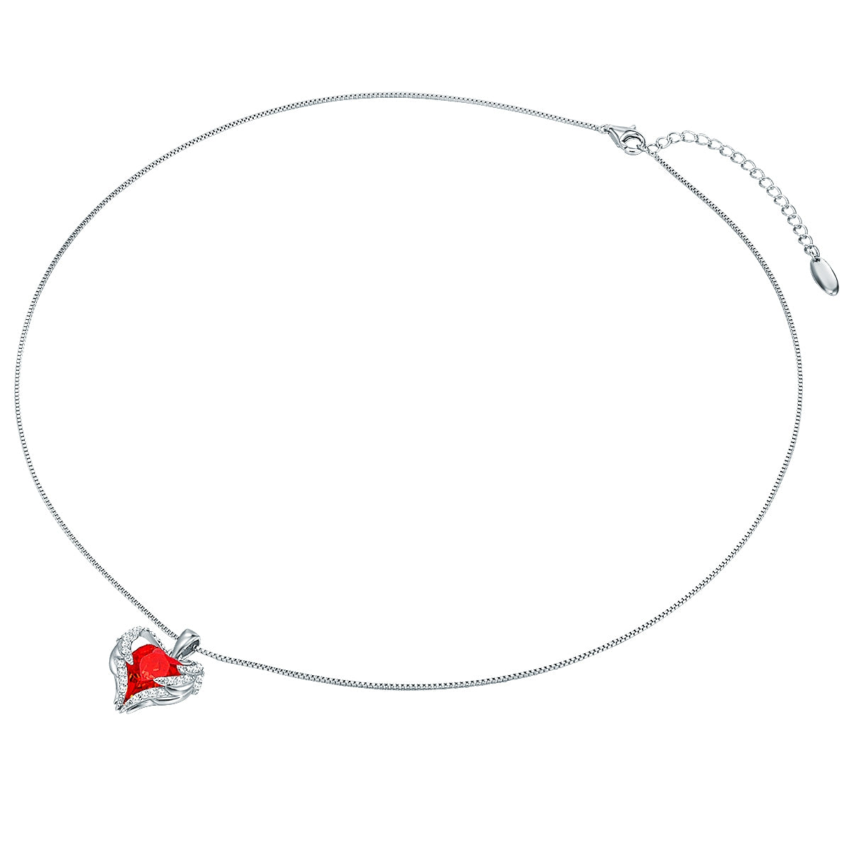 Rafaela Donata Kette mit Anhänger Sterling Silber verziert mit Kristallen von Swarovski® heller Siam weiß Online