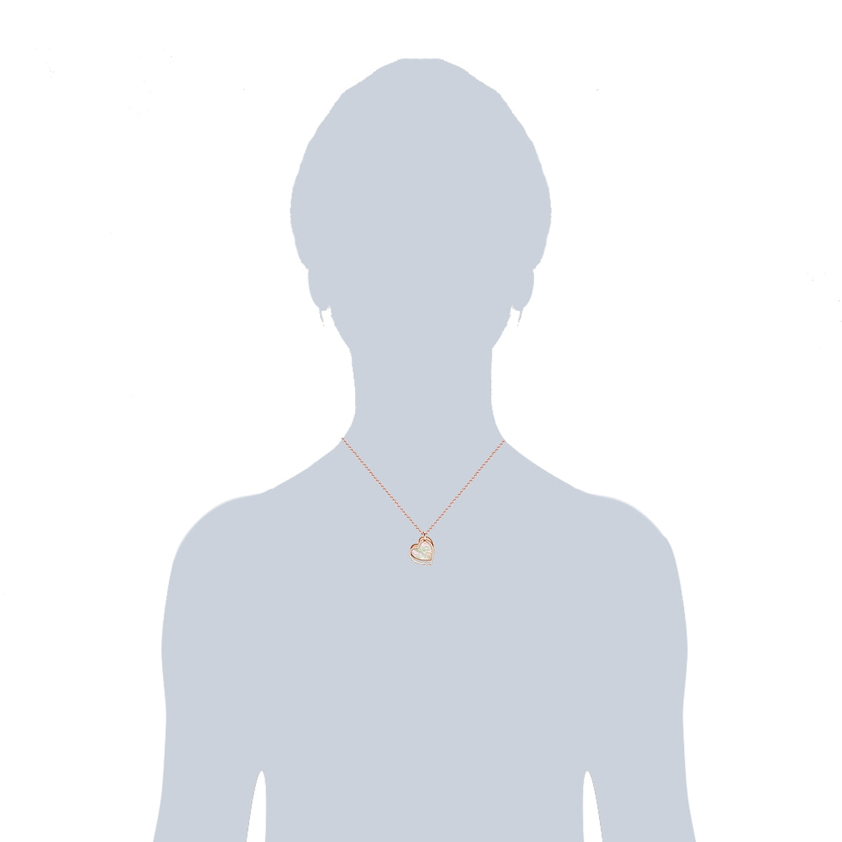 Rafaela Donata Kette Sterling Silber roségold Perlmutt Zirkonia weiß Angebote