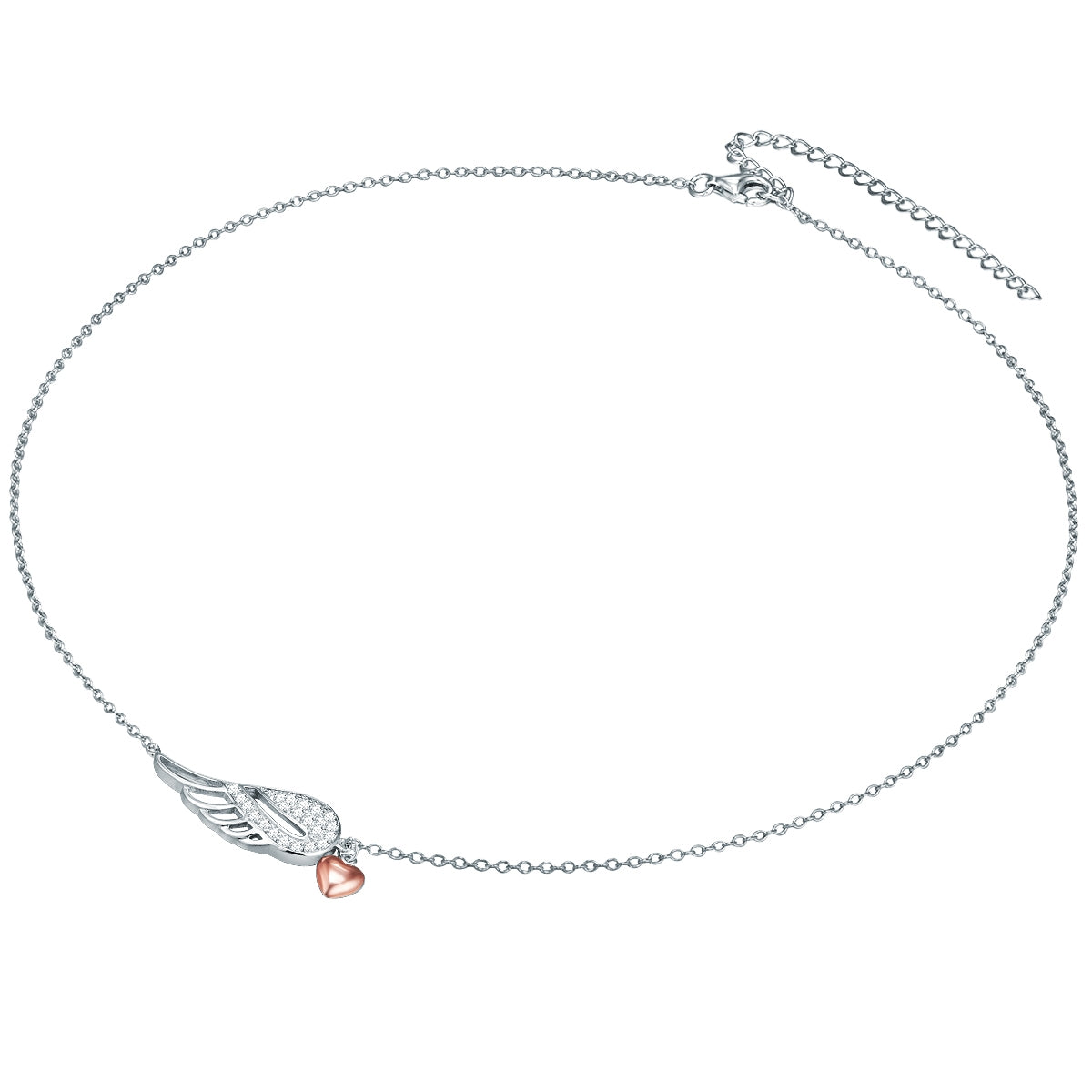 Rafaela Donata Kette mit Anhänger Sterling Silber bi-Color Zirkonia weiß Hotsell