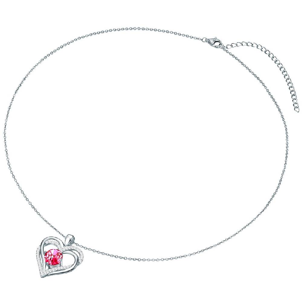 Rafaela Donata Kette mit Anhänger Sterling Silber verziert mit Kristallen von Swarovski® pink Zirkonia weiß Fabrik Onlineshop