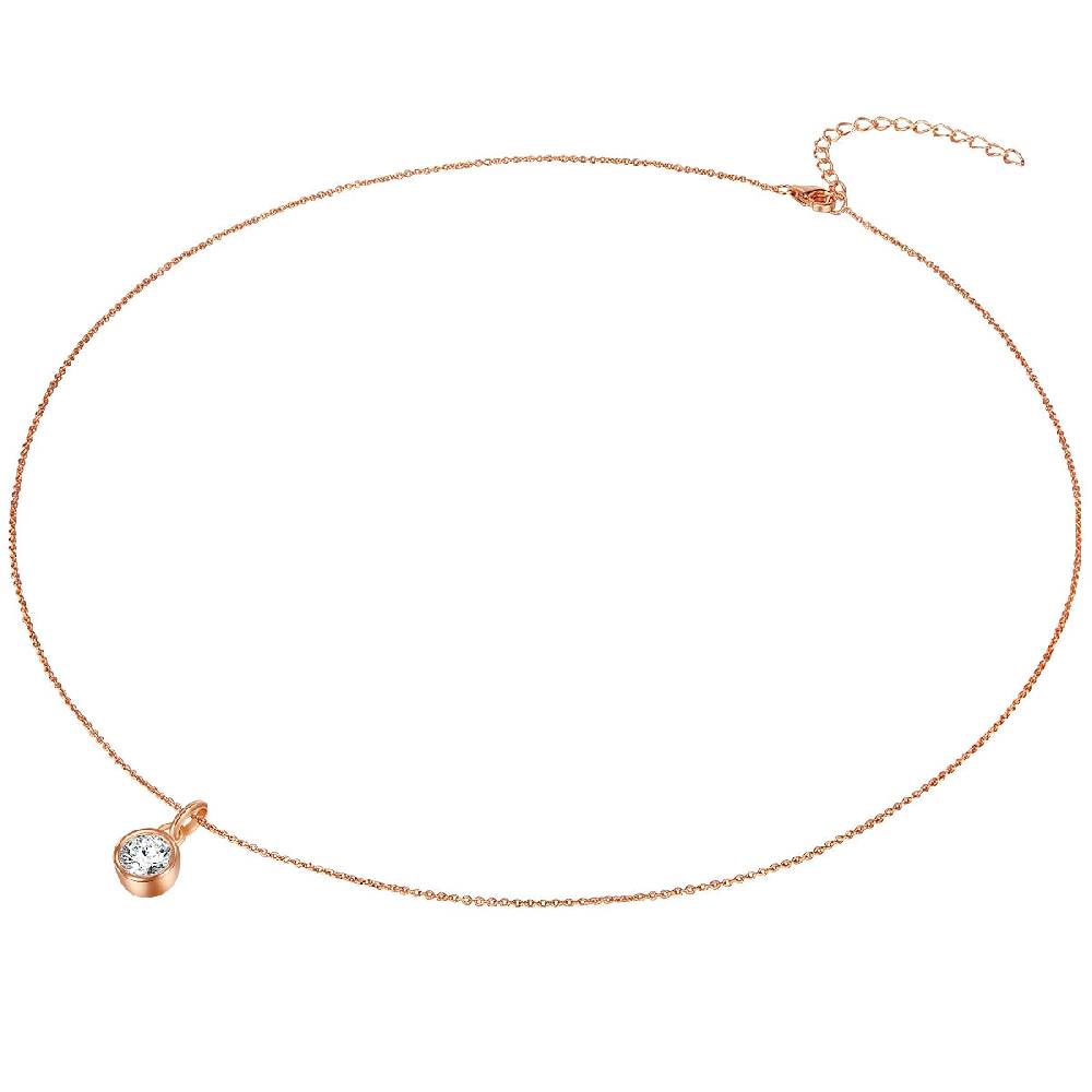 Rafaela Donata Kette mit Anhänger Sterling Silber roségold Zirkonia weiß Cyber Monday