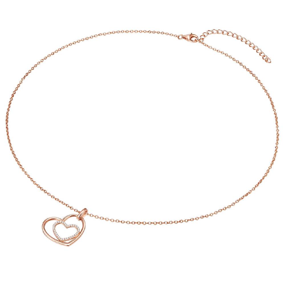 Rafaela Donata Kette mit Anhänger Sterling Silber roségold Zirkonia weiß Weihnachtsangebot