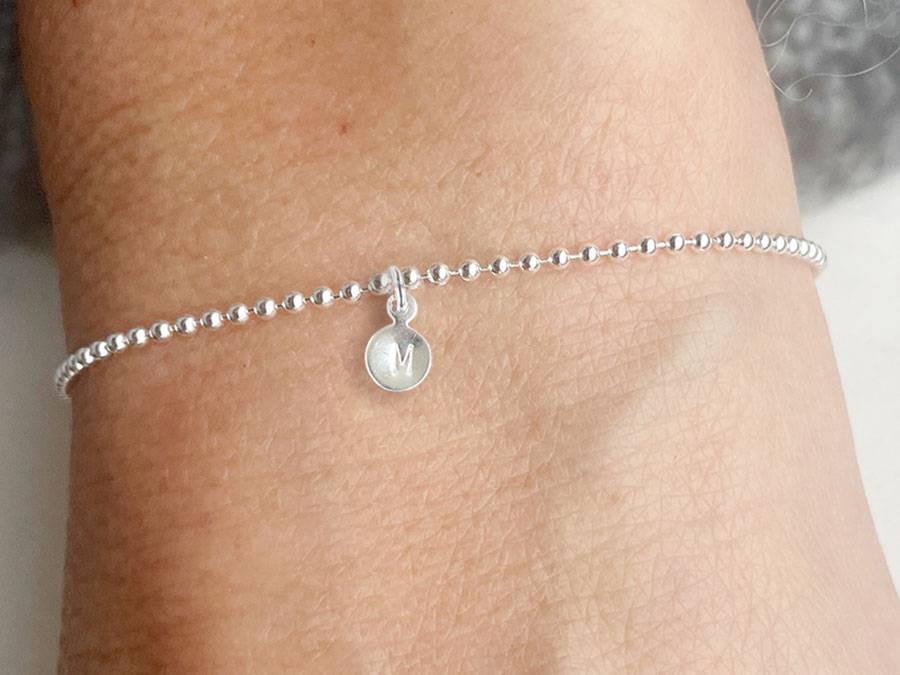 Renna Deluxe Armband mit STERN und Buchstaben-Anhänger Silber Sonderangebote