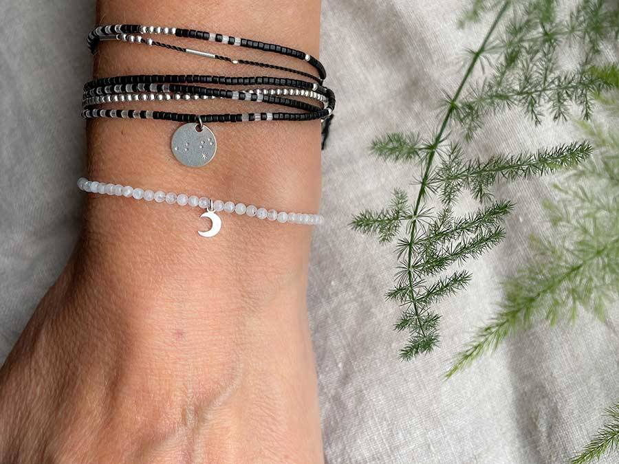 Renna Deluxe MOND Armband gold mit Mondstein Tiefpreis