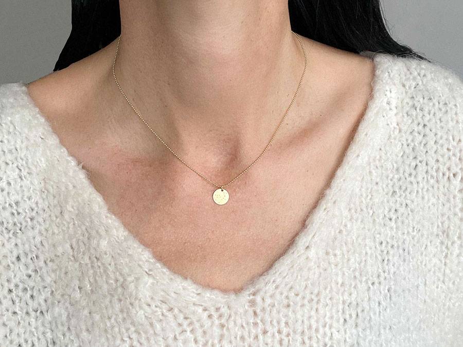 Renna Deluxe MOND Kette Silber – beidseitiges Motiv Letzter Tag
