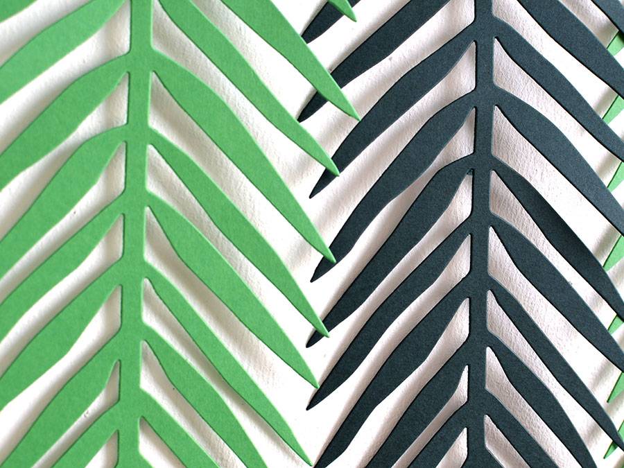 Renna Deluxe Palmen Girlande mit Palmenblättern Wanddekoration Blitzverkäufe