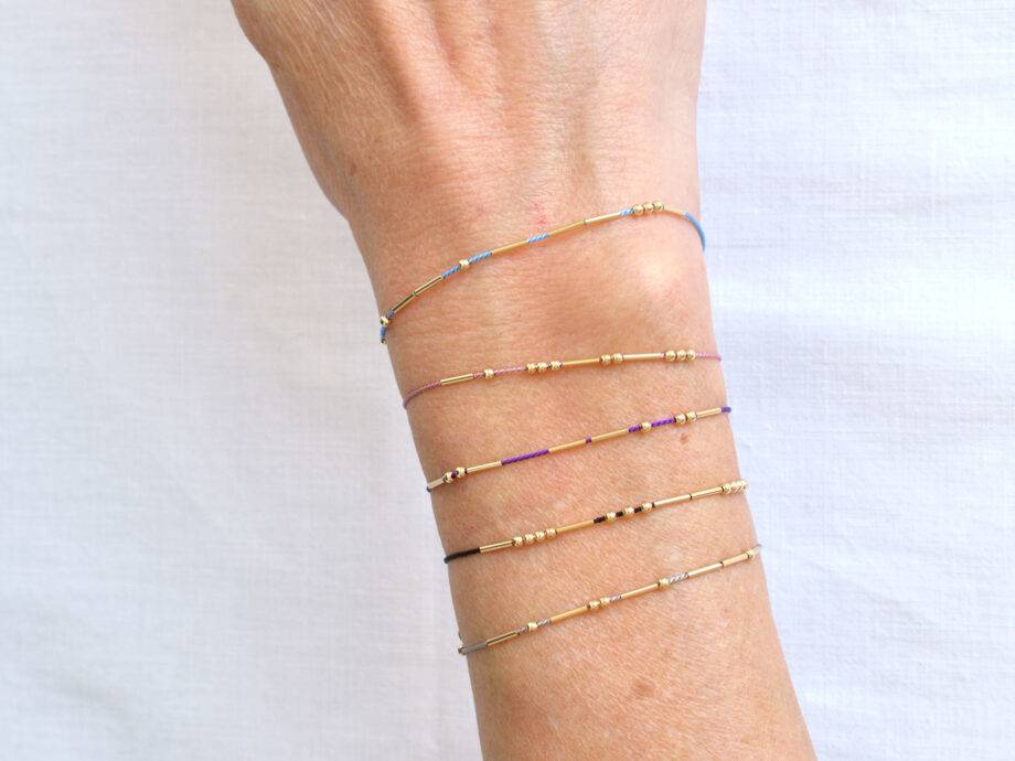 Renna Deluxe MORSE CODE Armband in gold Versandkostenfrei