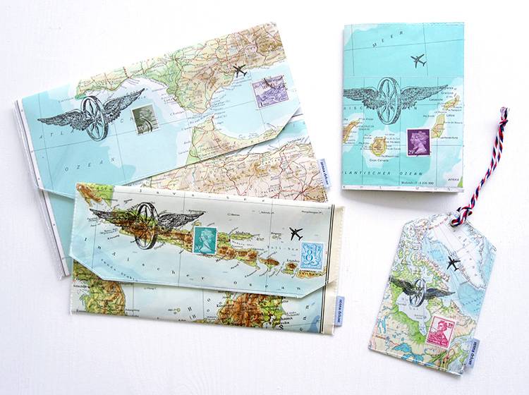 Renna Deluxe Atlas Reiseetui aus Landkarten Exklusivangebot