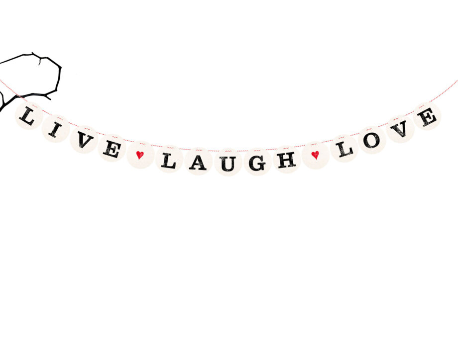 Renna Deluxe LIVE LAUGH LOVE Girlande Zeitlich begrenztes Angebot