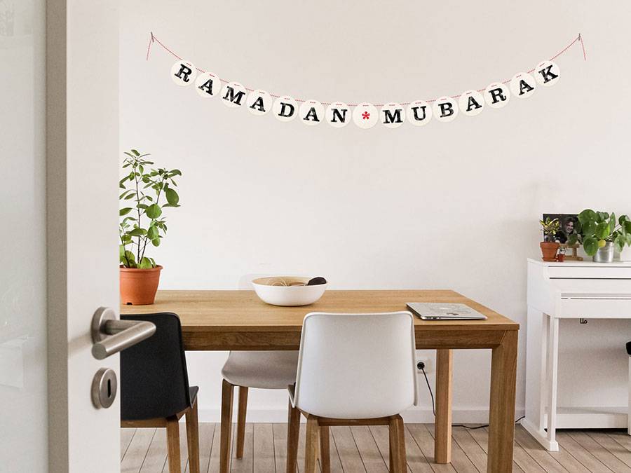 Renna Deluxe RAMADAN MUBARAK Girlande Große Rabatte