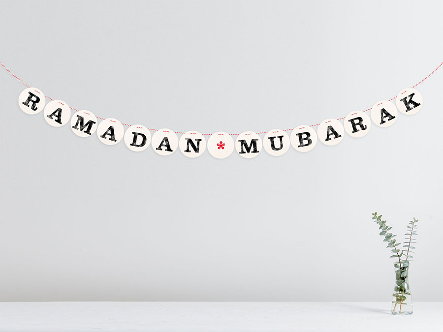Renna Deluxe RAMADAN MUBARAK Girlande Große Rabatte