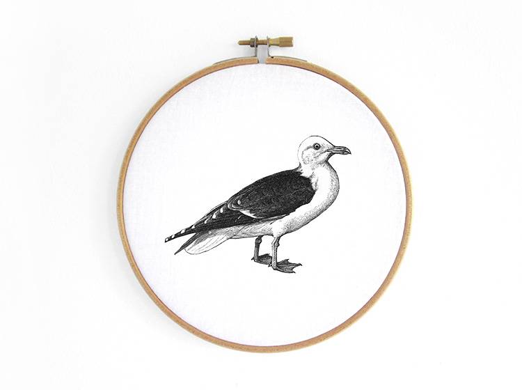 Renna Deluxe Möwe _ Bild im Stickrahmen Bis zu 55% Rabatt