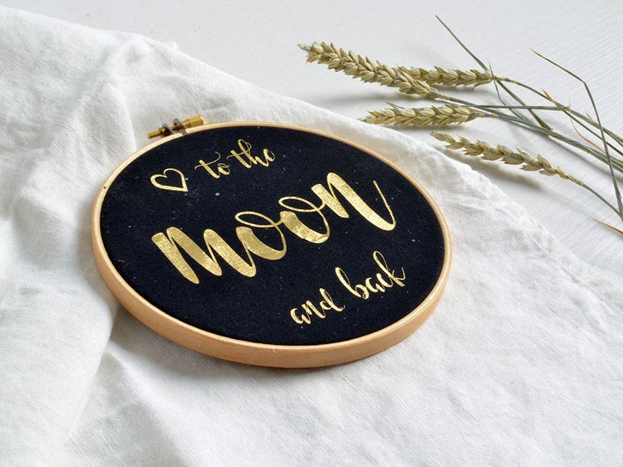 Renna Deluxe I love you to the moon and back! Gold Druck Rabatte dieses Monats