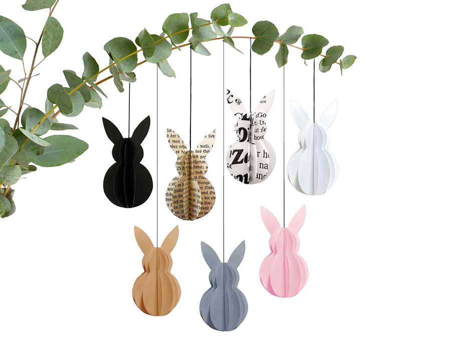 Renna Deluxe Anhänger Osterhase in Fraktur Hotsell