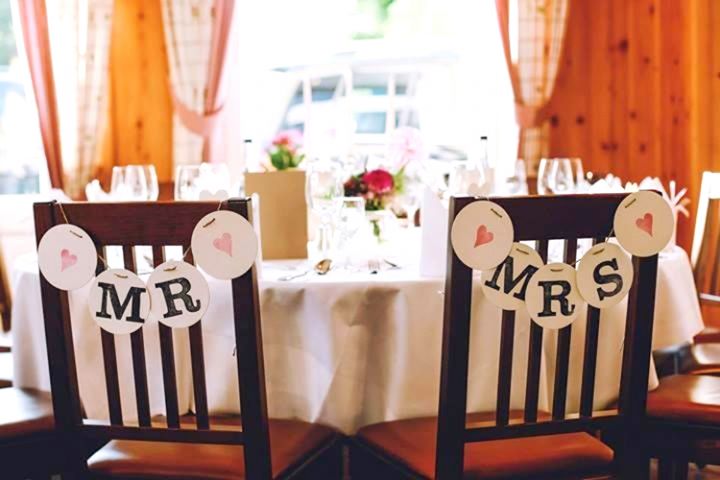 Renna Deluxe ER & SIE StuhlDeko Girlanden zur Hochzeit Blitzverkäufe