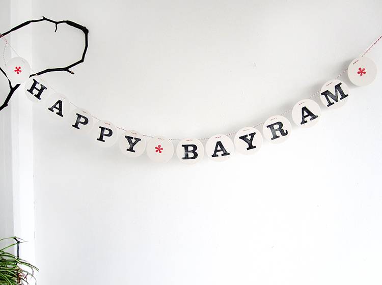 Renna Deluxe Happy BAYRAM Girlande Begrenztes Angebot