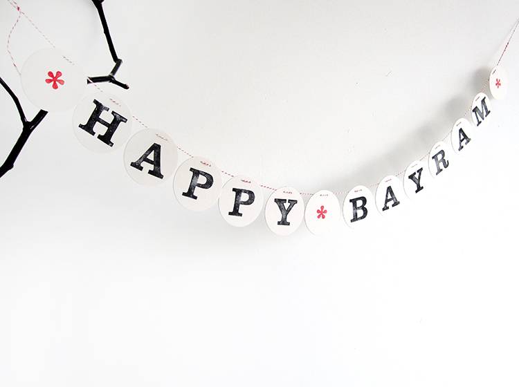 Renna Deluxe Happy BAYRAM Girlande Begrenztes Angebot