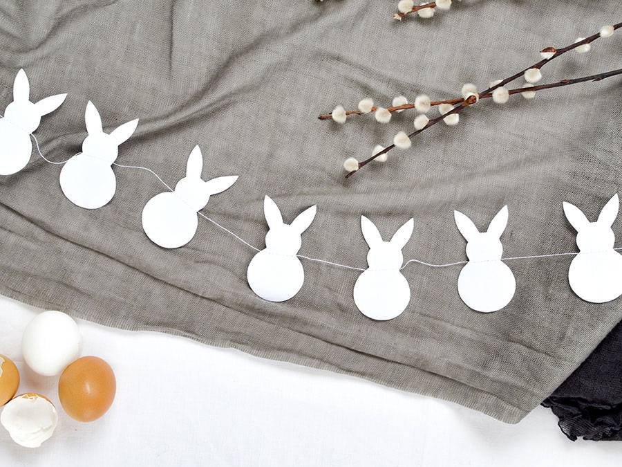 Renna Deluxe Osterhasen Girlande aus Kraftpapier braun Vatertagsangebot