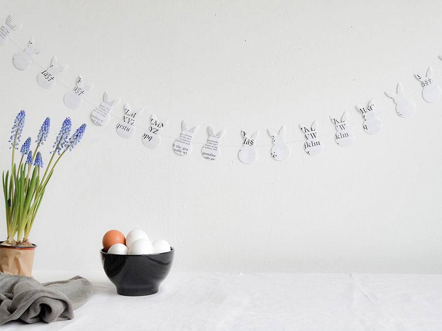 Renna Deluxe Osterhasen Girlande aus Kraftpapier braun Vatertagsangebot