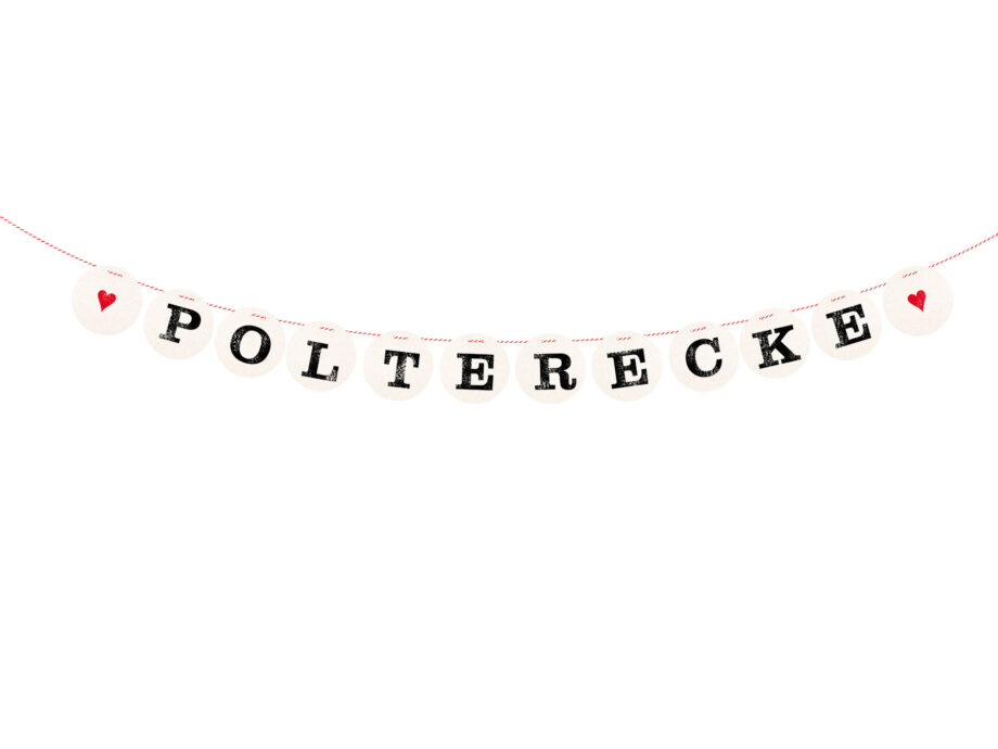 Renna Deluxe Polterecke Girlande für den Polterabend Letzte 2 Tage