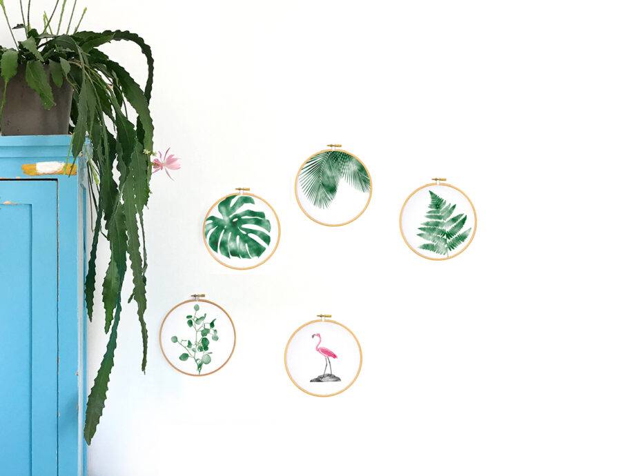 Renna Deluxe Farn fedrig _ Bild im Stickrahmen Bis zu 60% Rabatt