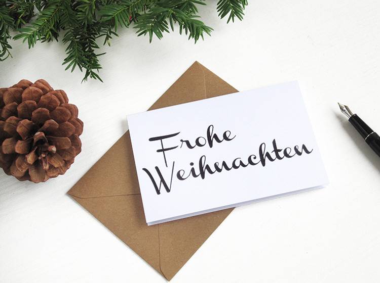 Renna Deluxe Frohe Weihnachten // Klappkarte Kostenloser Versand international
