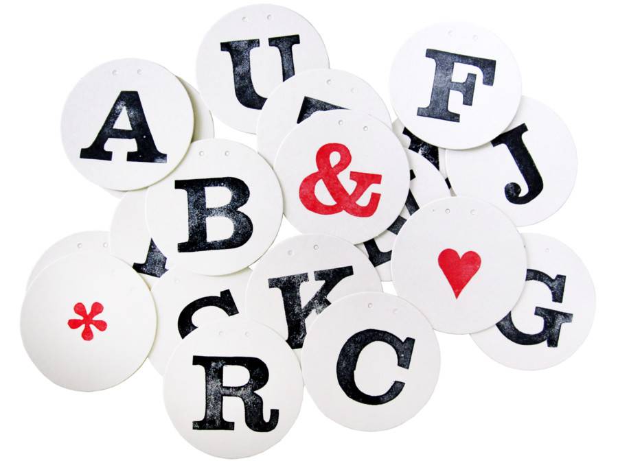 Renna Deluxe Zahlen & Buchstaben für individuelle Girlande Schlussverkauf