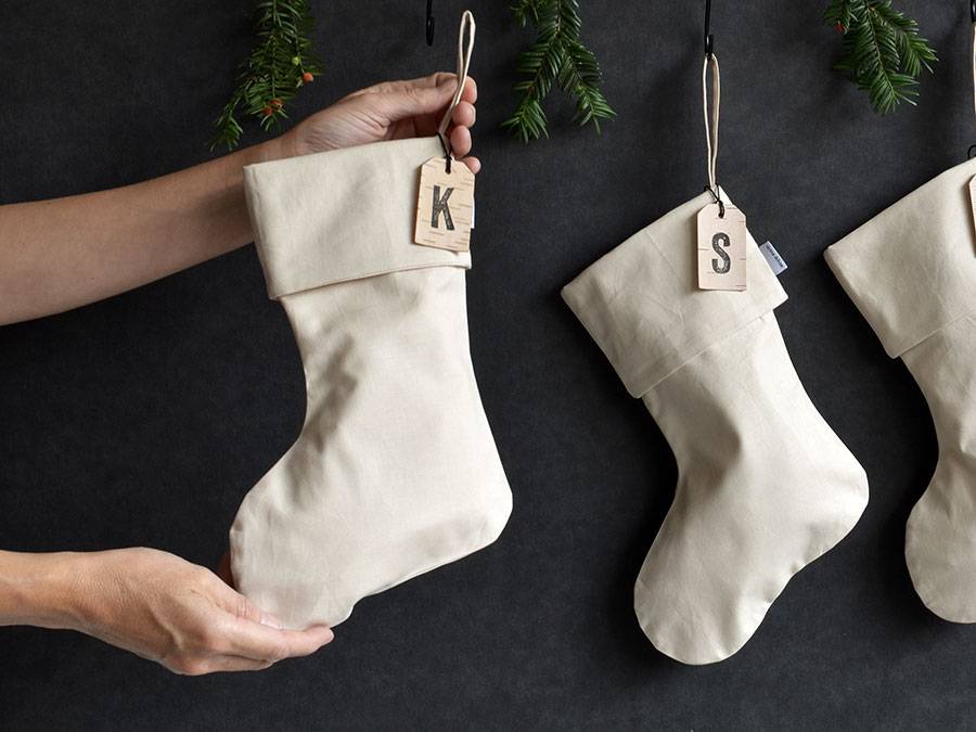 Renna Deluxe Nikolausstiefel mit Monogramm auf Birkenrinde Günstiger Verkauf