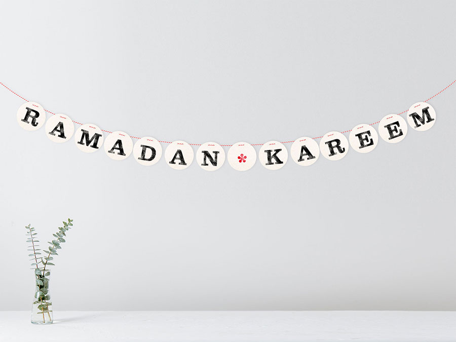 Renna Deluxe RAMADAN KAREEM Girlande Kostenloser Versand