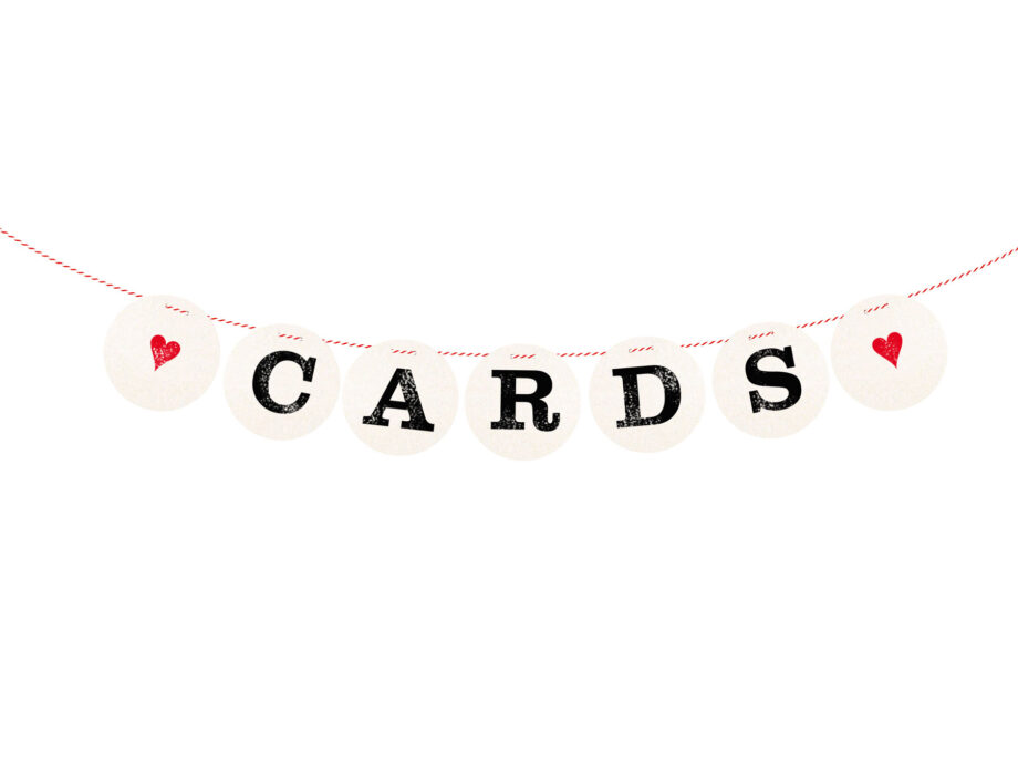 Renna Deluxe CARDS Girlande Hochzeitsgirlande Online Shopping