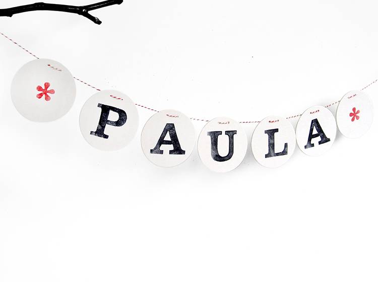 Renna Deluxe Buchstabe für personalisierte Namensgirlande Valentinstagsangebot