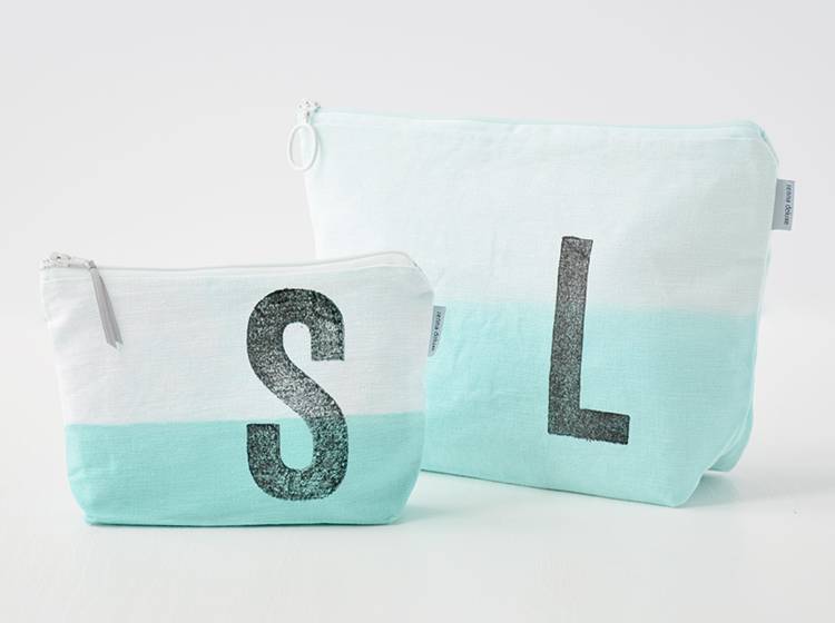 Renna Deluxe Schminktasche MINT mit Monogramm personalisiert Jubiläumsangebot