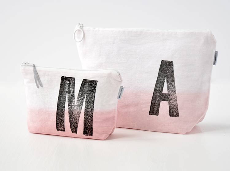 Renna Deluxe Kulturtasche ROSA mit Monogramm personalisiert Top Angebot