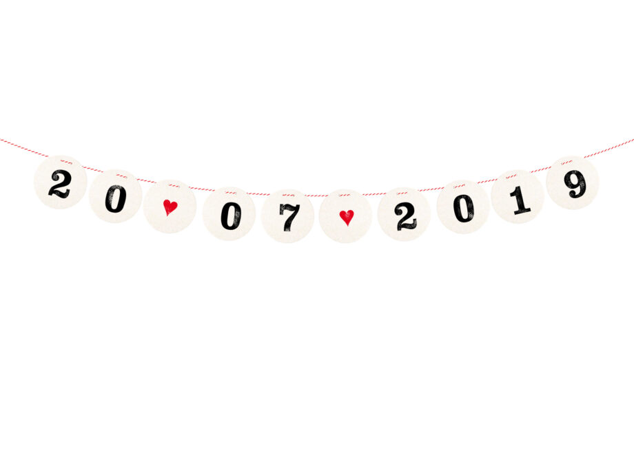 Renna Deluxe SAVE THE DATE Girlande Hochzeitsgirlande Kauf eins, bekomm eins gratis
